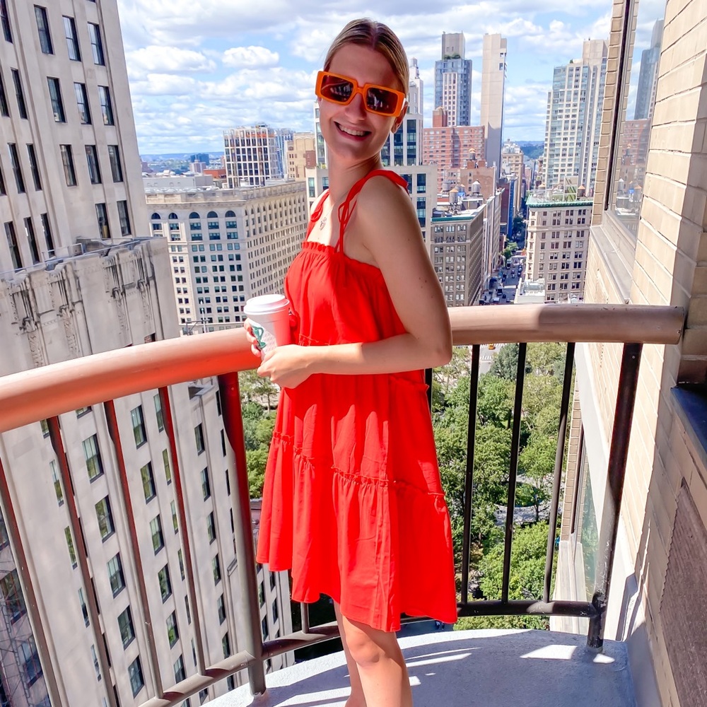 Orange dress